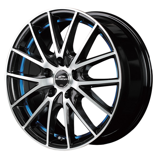 ブラックメタリックポリッシュ＋アンダーカットブルークリアー（BM/PO/UCBLUE）(17INCH)
